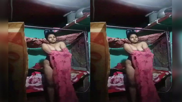 Village girl making video for lover