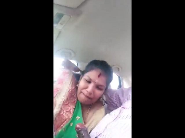 Giving blowjob in car