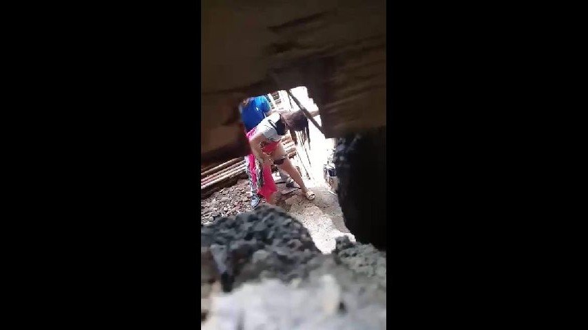 Desi lover secretly captured during outdoor fucking